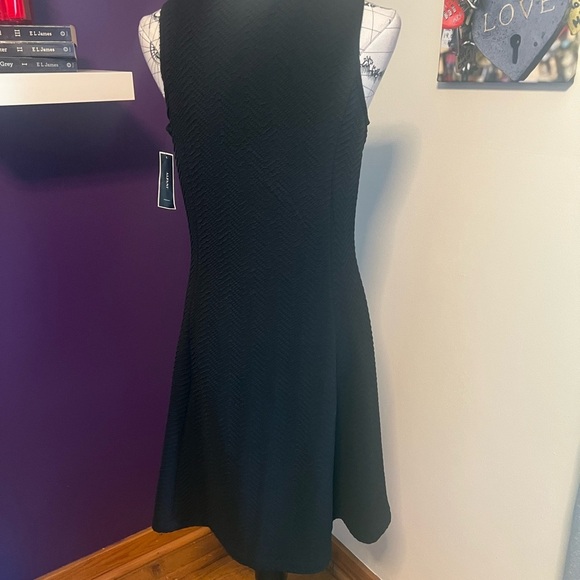 Alfani Little Black Dress with Front Neck to Hem Zipper NWT - Picture 8 of 9